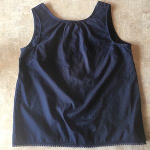 Crewcuts Navy Cross Back Tanktop